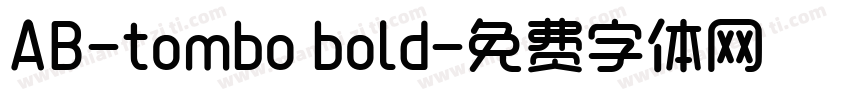 AB-tombo bold字体转换